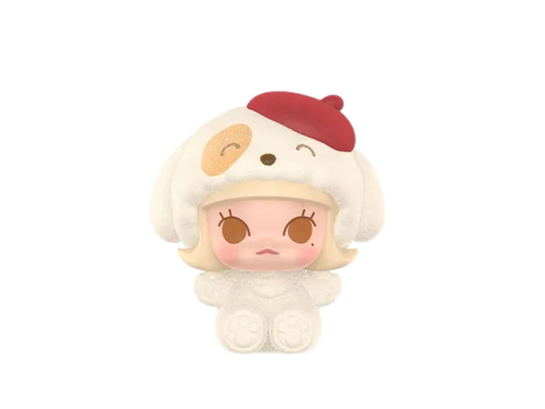 Pop Mart (เช็คการ์ด) Pop Mart Molly Cute Puppy Pop Bean Pajama Cross Dressing Series