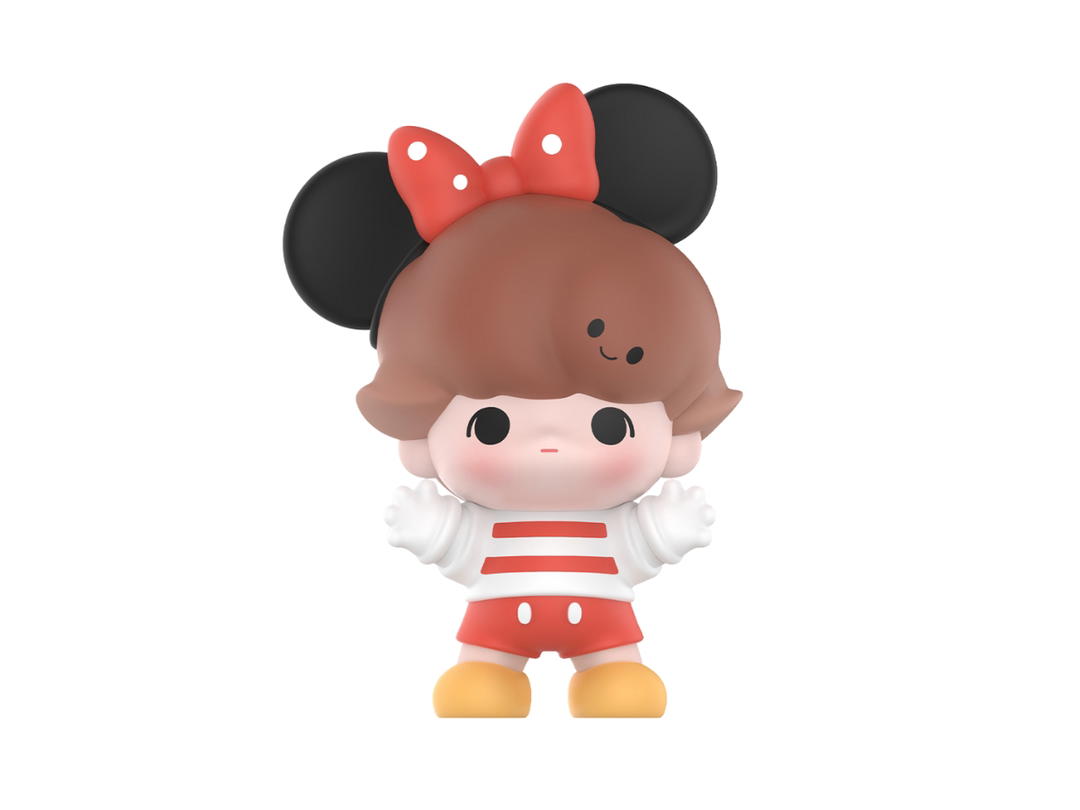 Pop Mart (เช็คการ์ด) Pop Mart Minnie Mouse Pop Bean Dimoo World × Disney Classic Series (3Pcs Per Pack)