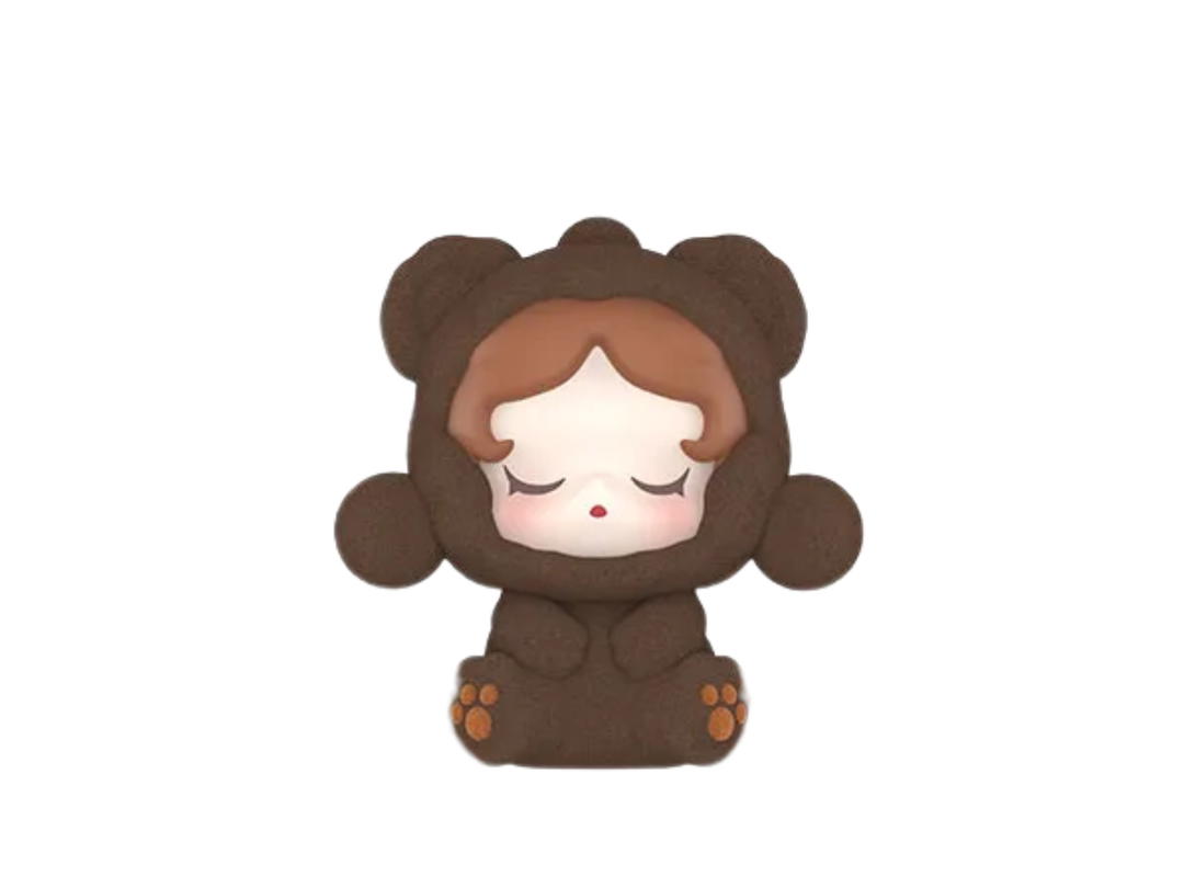 Pop Mart (เช็คการ์ด) Pop Mart Skullpanda Little Sitting Bear Pop Bean Pajama Cross Dressing Series