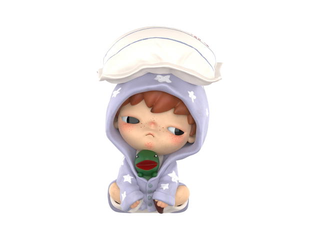 Pop Mart (เช็คการ์ด) Pop Mart Staying Up Hirono Echo Series Figures - view 1