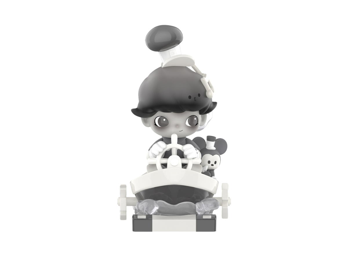 Pop Mart (เช็คการ์ด) Pop Mart The Captain Of Steamboat Willie (Secret Edition) Dimoo World × Disney Series Figures