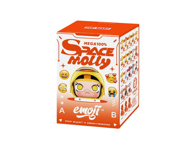 Pop Mart Pop Mart Mega Space Molly 100% × Emoji？Series Single Box - view 1