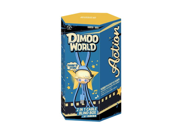 Pop Mart (เช็คการ์ด) Pop Mart Goofy's Prank Dimoo World × Disney Series-2 In 1 Cable Blind Box - view 2