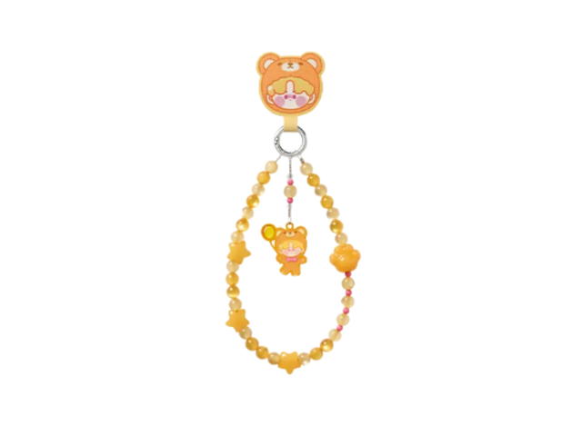 Pop Mart (เช็คการ์ด) Pop Mart Pino Jelly Gummy Bear Pop Bean Pajama Party Mobile Phone Chain - view 1