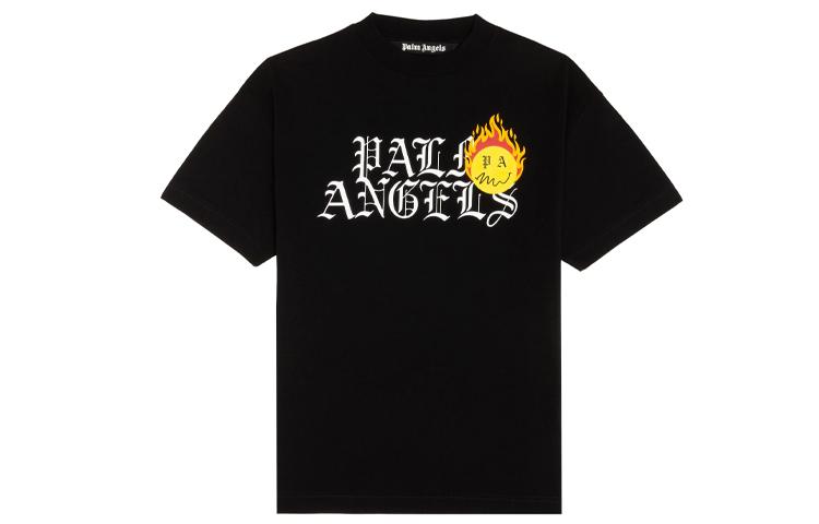 Palm Angels PALM ANGELS Burning Head Logo Print T shirt