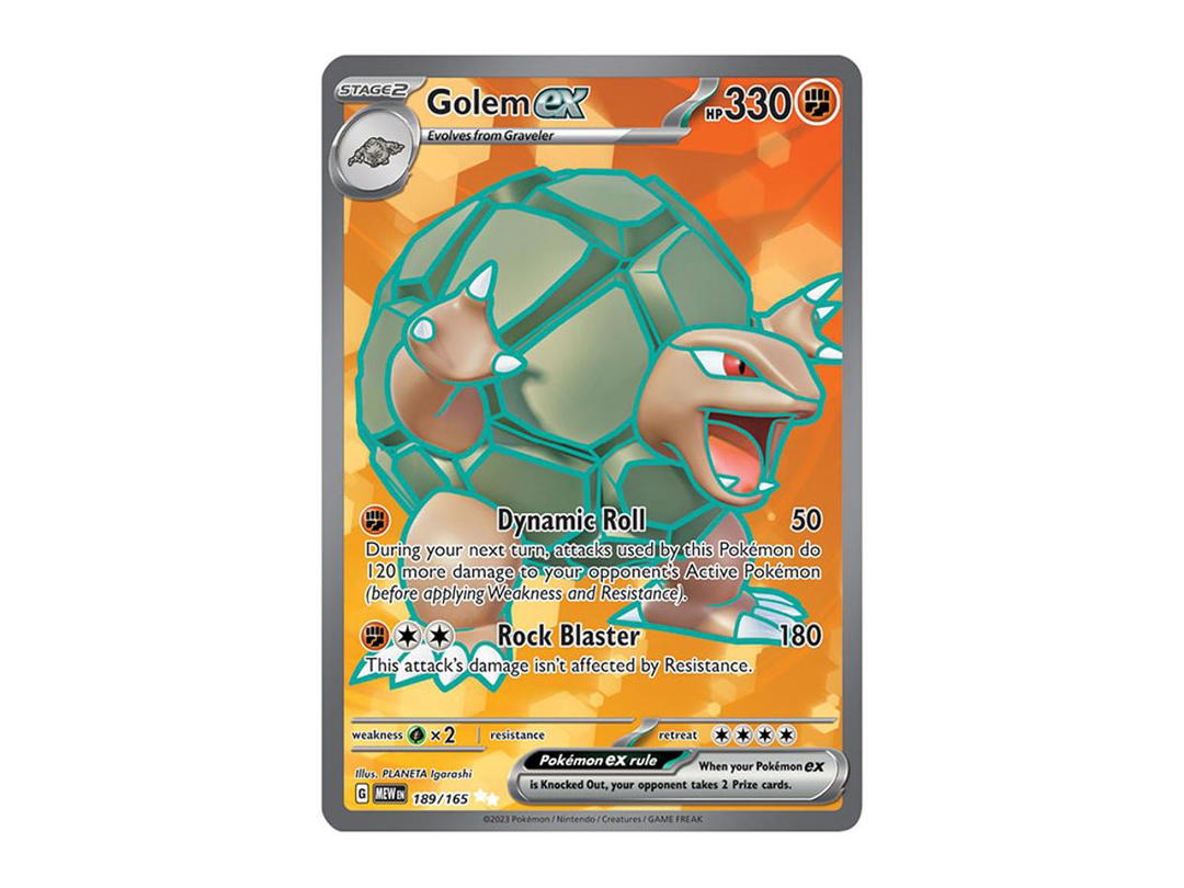 Pokemon Pokemon Golem ex UR [MEW EN 189/165](Scarlet & Violet "151")