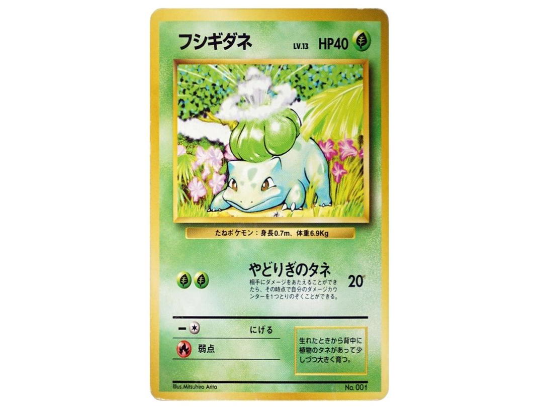 Pokemon Pokemon Bulbasaur :1ED : Old Back [PMCG1-1](Expansion Pack "Pocket Monster Card Game" First Edition)