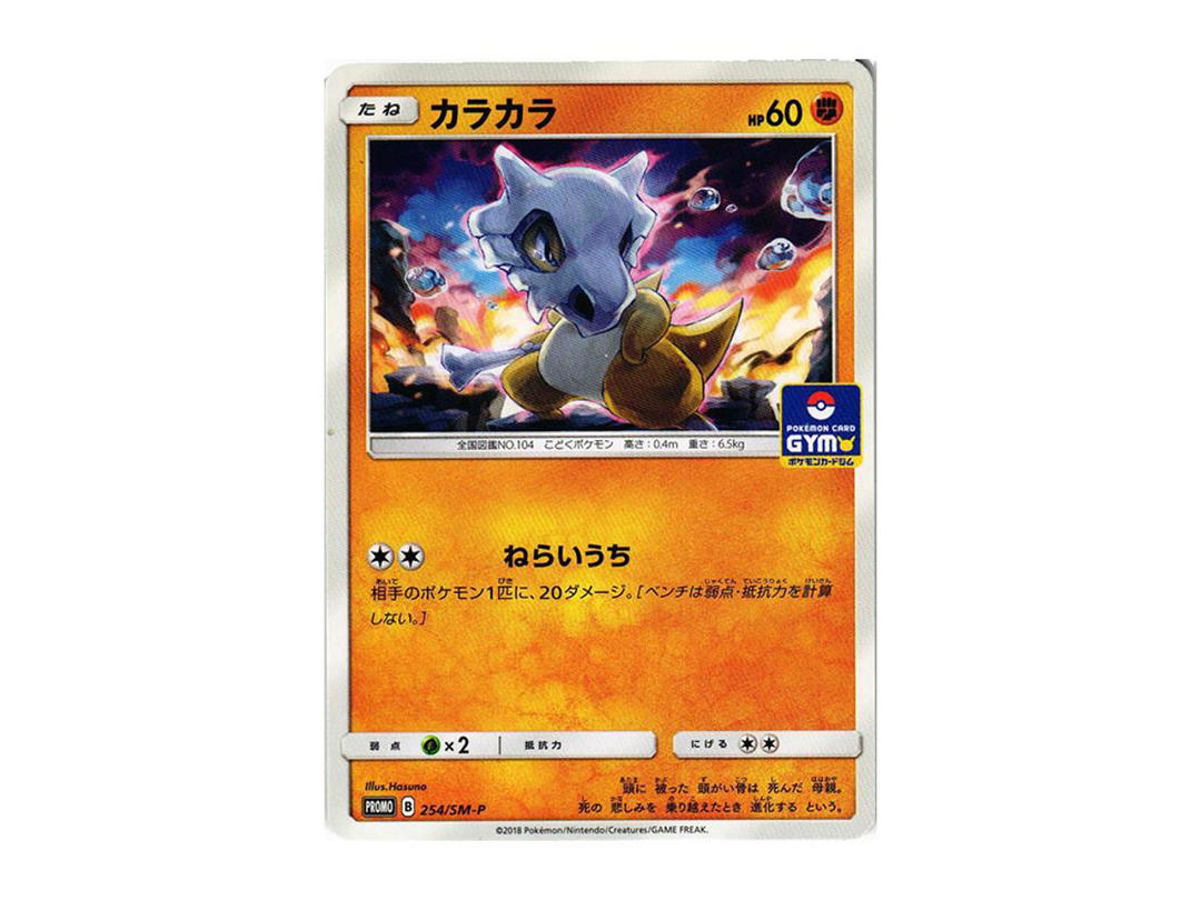 Pokemon Pokemon Cubone P [SM-P 254](Promo Card Pack "6th Installment")