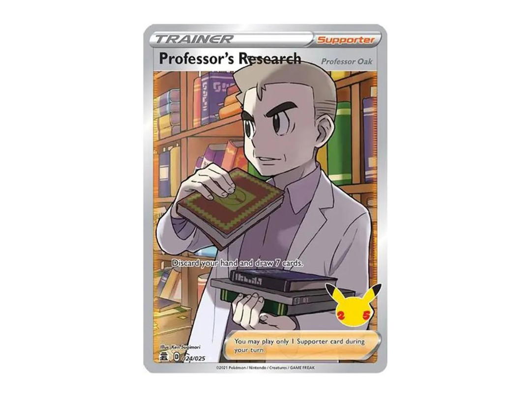 Pokemon Pokemon Professor's Research (Professor Oak) UR [024/025](Sword & Shield "Celebrations")