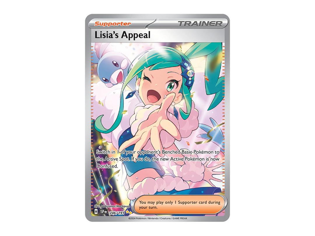 Pokemon Pokemon Lisia's Appeal SIR [SSP EN 246/191](Scarlet & Violet "Surging Sparks")