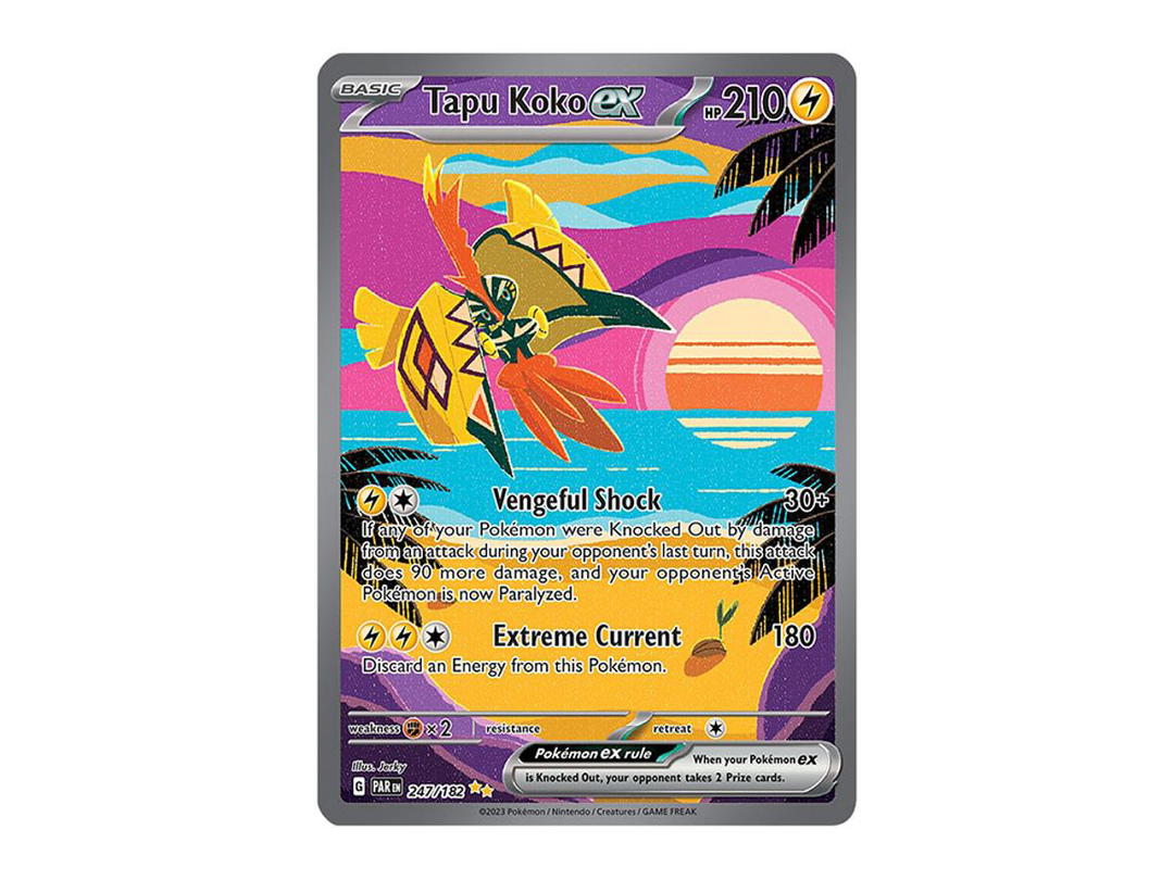 Pokemon Pokemon Tapu Koko ex SIR [PAR EN 247/182](Scarlet & Violet "Paradox Rift")