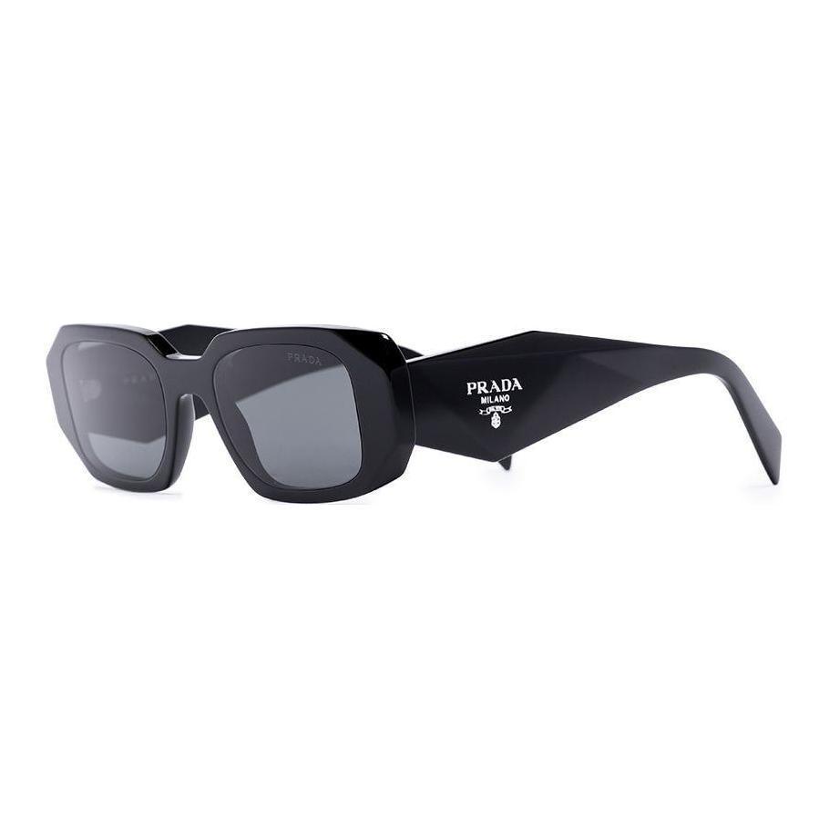 Prada Prada Plastic Square Sunglasses Unisex Black