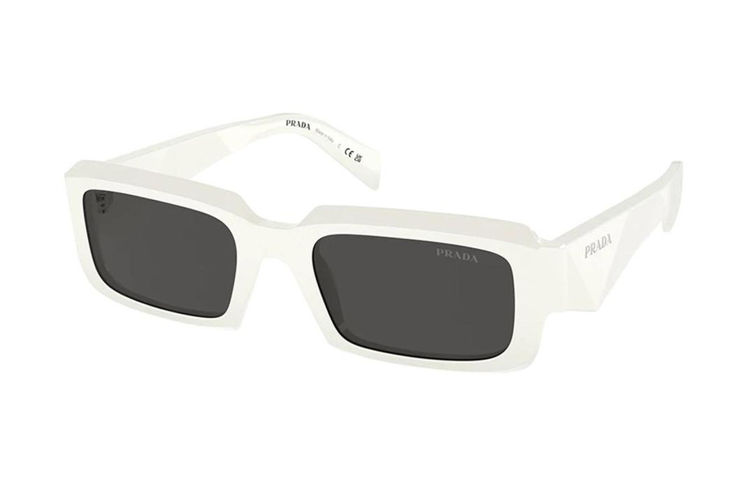 Prada Prada Rectangular Sunglasses Men's White