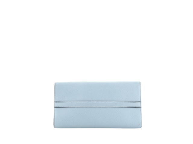 Prada Prada Monochrome Tote Saffiano Leather with City Calfskin Small Blue - view 4