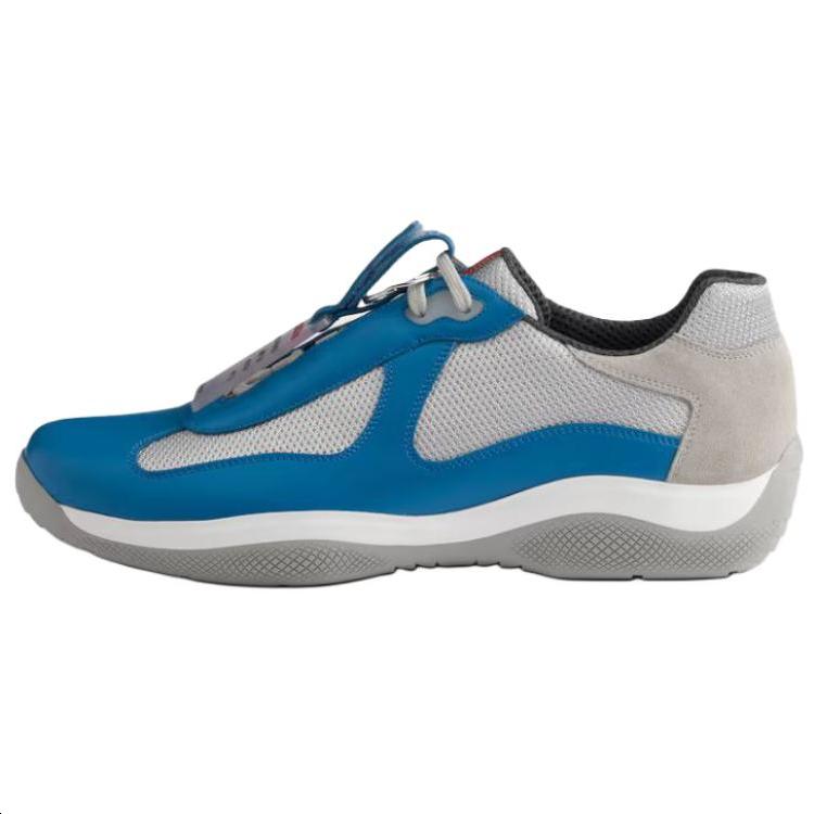 Prada Prada America's Cup Low Top Casual Shoes Men's Sapphire Blue