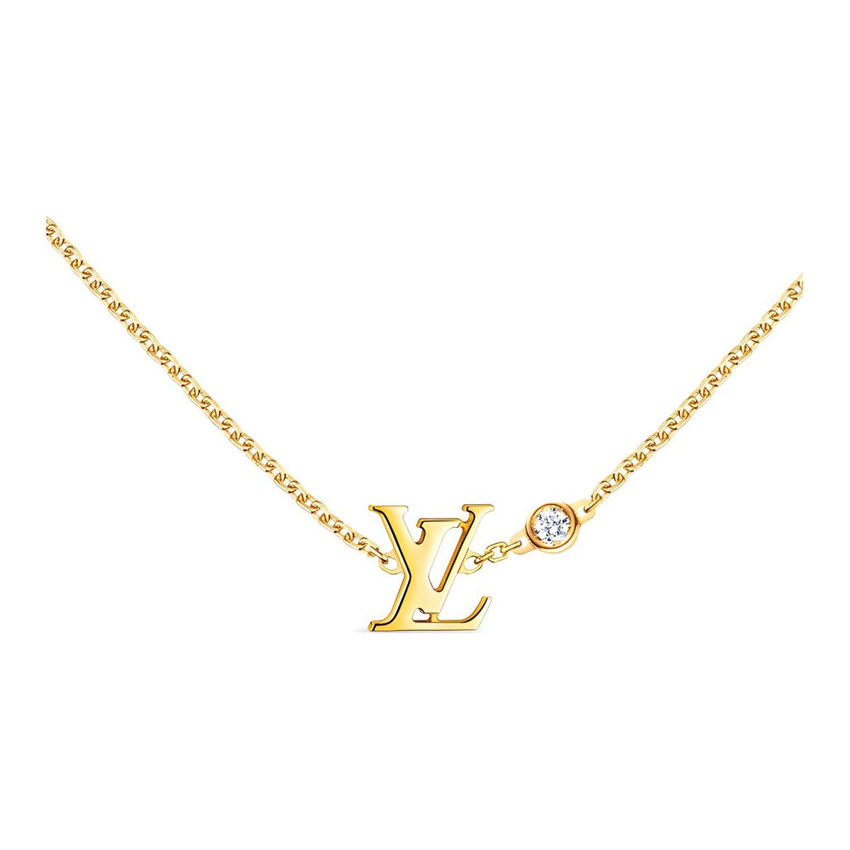 Louis Vuitton Louis Vuitton Idylle Blossom Lv Pendant Yellow Gold And Diamond