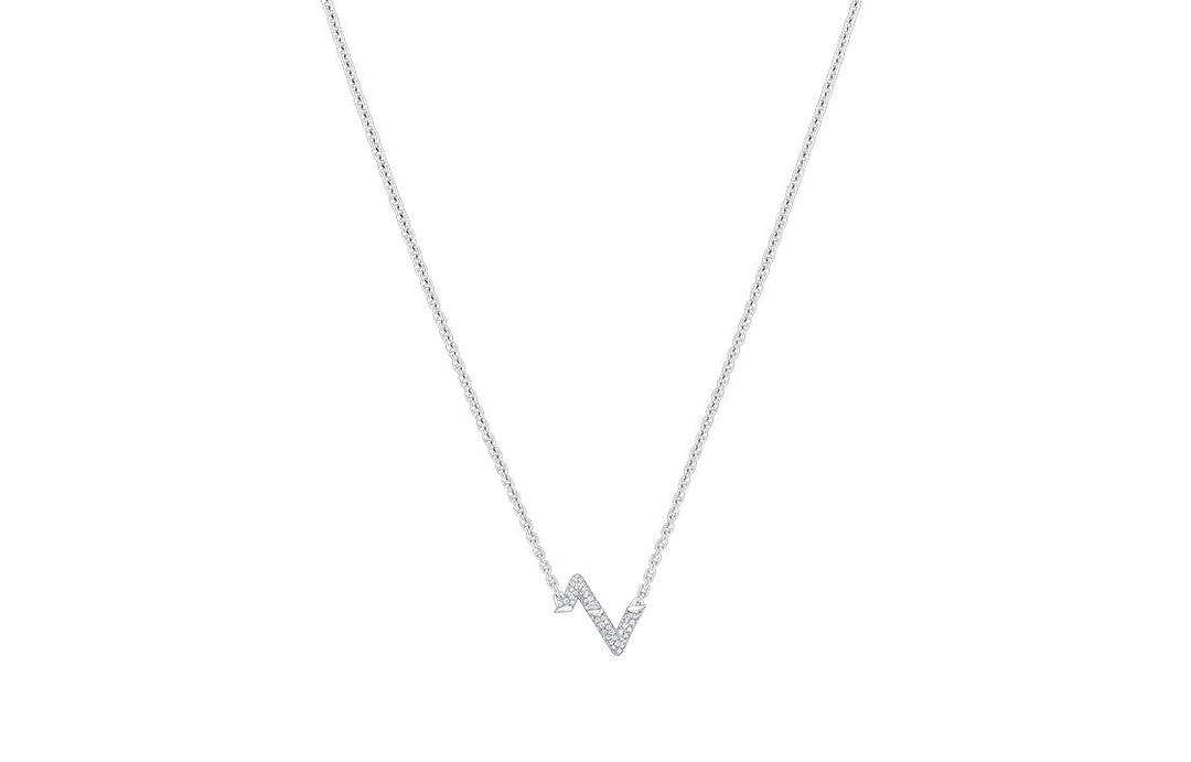 Louis Vuitton Louis Vuitton Lv Volt Upside Down Pendant White Gold And Diamonds