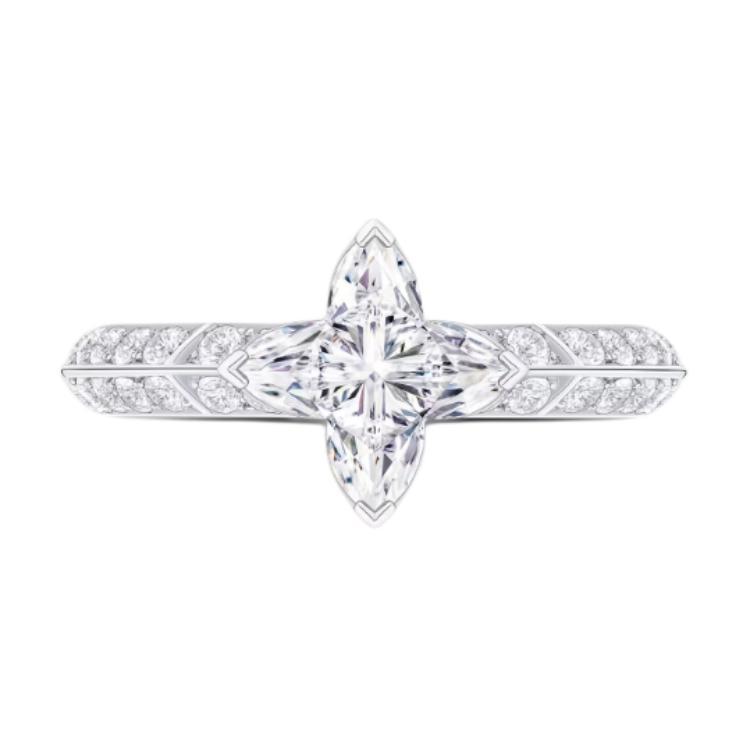 Louis Vuitton Louis Vuitton Lv Diamonds Pavé Solitaire Lv Monogram Star Cut