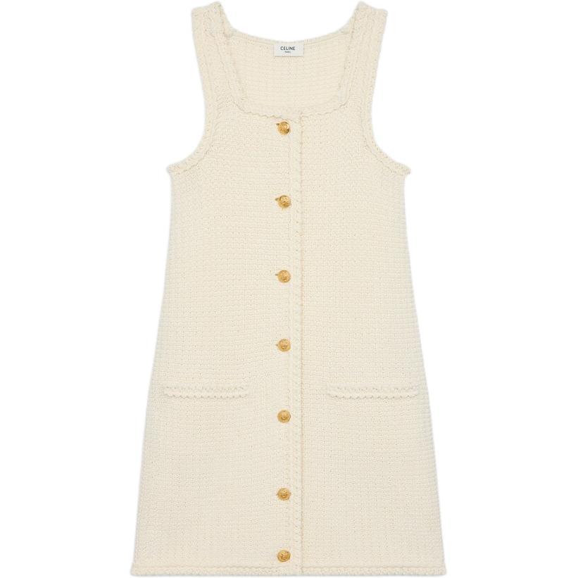 Celine Celine Sleeveless Dress Women's Ecru