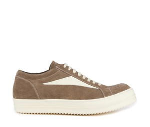 Buy Rick Owens Vintage Sneaks Velour Suede Dust Grey Milk White at Sasom – Authentic and Ready to Ship