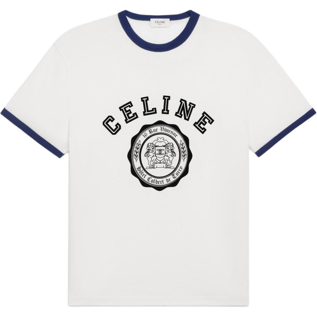 Celine Celine Blason Loose T shirt In Cotton Jersey