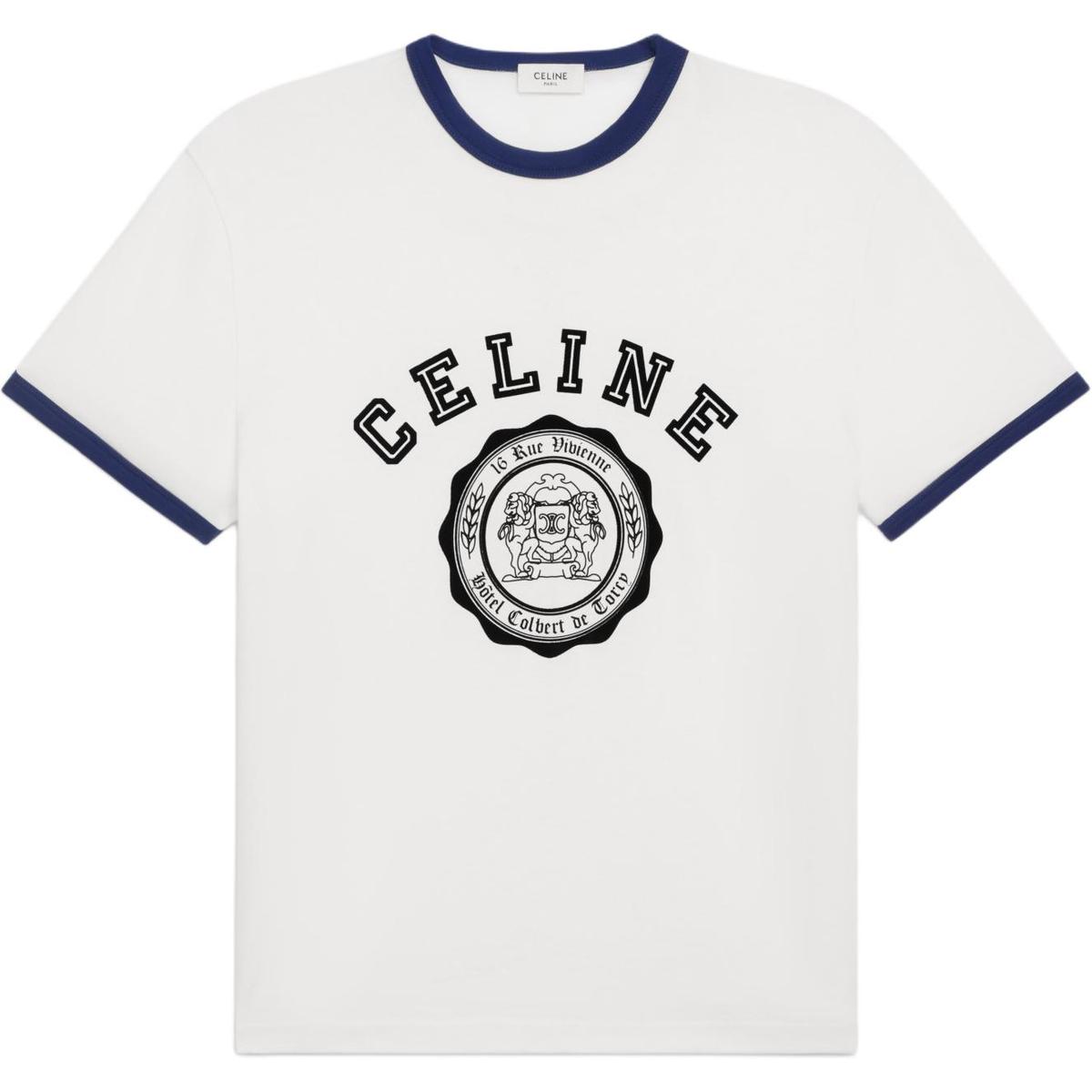 Celine Celine Blason Loose T shirt In Cotton Jersey