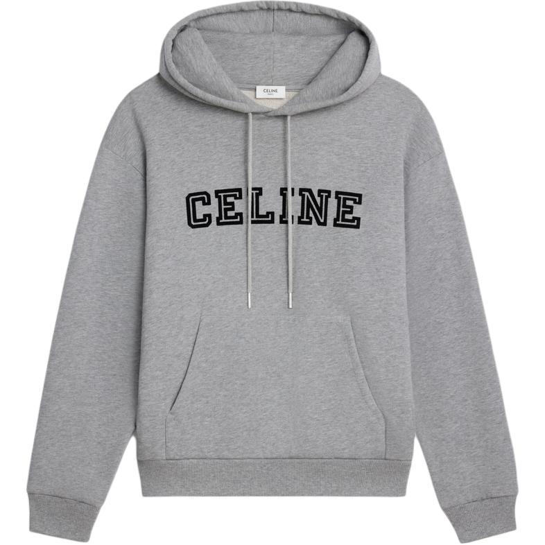 Celine Celine Loose Hoodie In Cotton Fleece