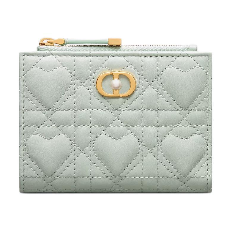 Dior Dior Jolie Lambskin Wallet Women's Light Green