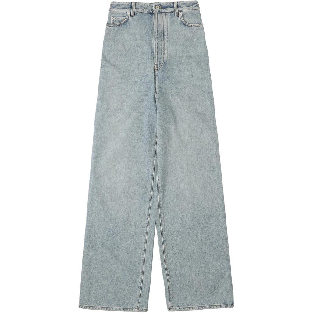 Loewe Loewe Logo Patch Wide Leg Jeans