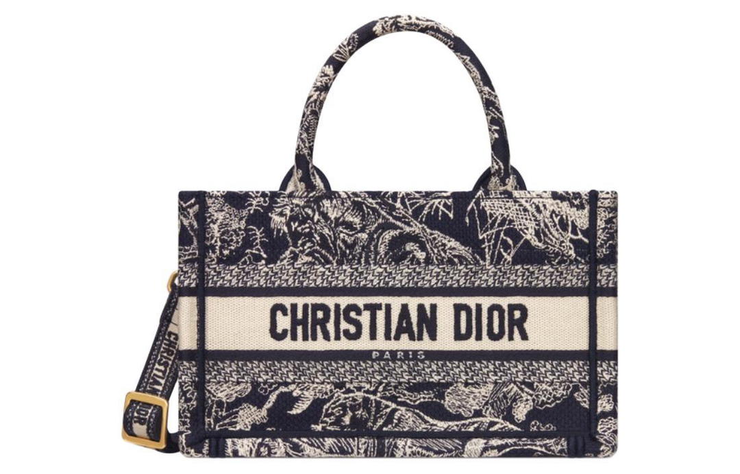 Dior Dior BookTote Reverse Yu Yi Print Embroidery Tote Bag Shopping Bag Shoulder Bag Crossbody Bag Handbag Mini Women's Blue