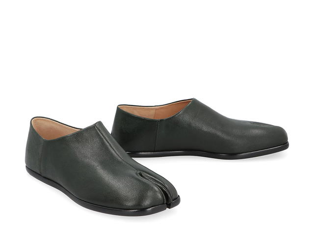 Maison Margiela Maison Margiela Tabi Leather Slipongreen Lamb Camel 100 - view 3