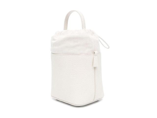 Maison Margiela Maison Margiela Leather Bucket Bagnude Neutrals Leather 80 Leather 20 Fabric - view 3