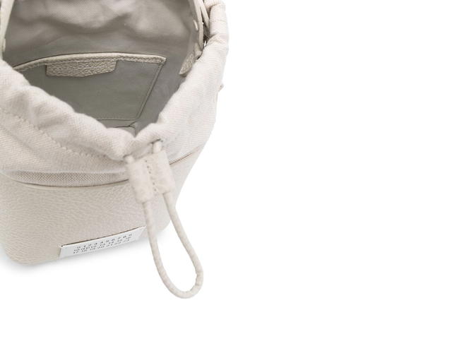 Maison Margiela Maison Margiela Leather Bucket Bagnude Neutrals Leather 80 Leather 20 Fabric - view 5