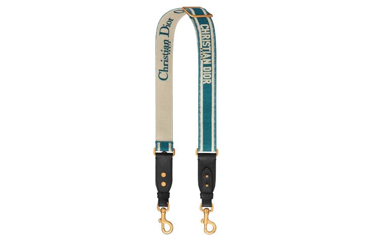 Dior Dior Embroidery Bag Straps Women's Deep Sea Ocean Blue