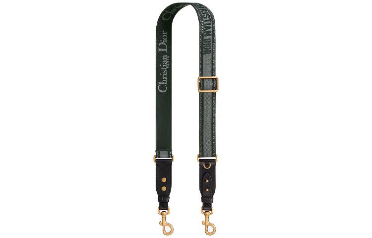 Dior Dior Embroidery Shoulder Strap Bag Straps Women's Black