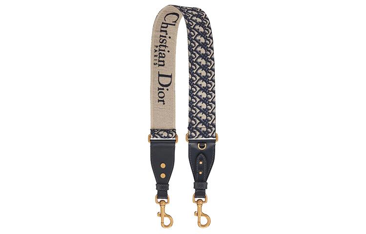 Dior Dior Cow Leather Shoulder Strap Bag Straps Women's Brown/Blue