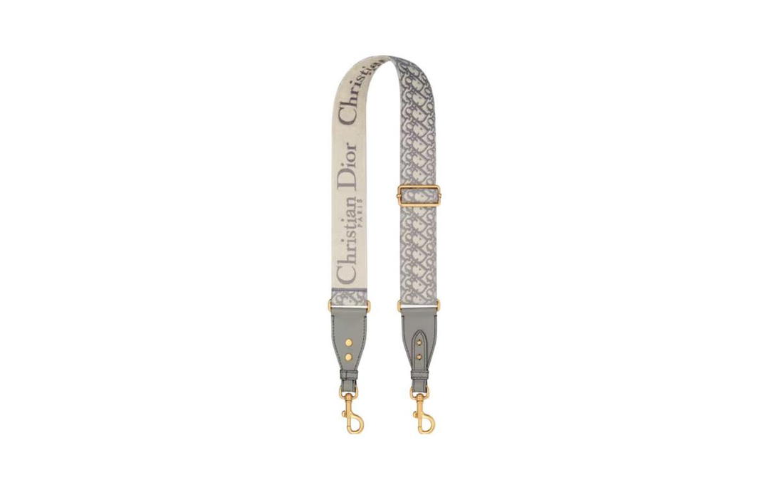 Dior Dior Calfskin With Embroidery Bag Straps Women's Multicolor/Gray