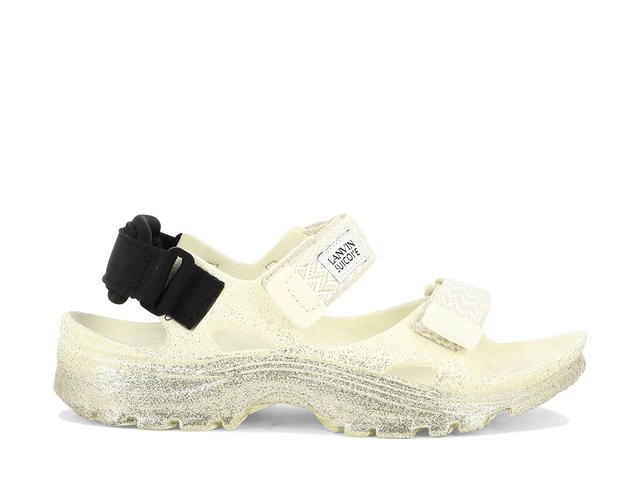 Lanvin Lanvin Lavin X Suicoke Wave Curb Sandalsgold Gomma Gomma (W) - view 1