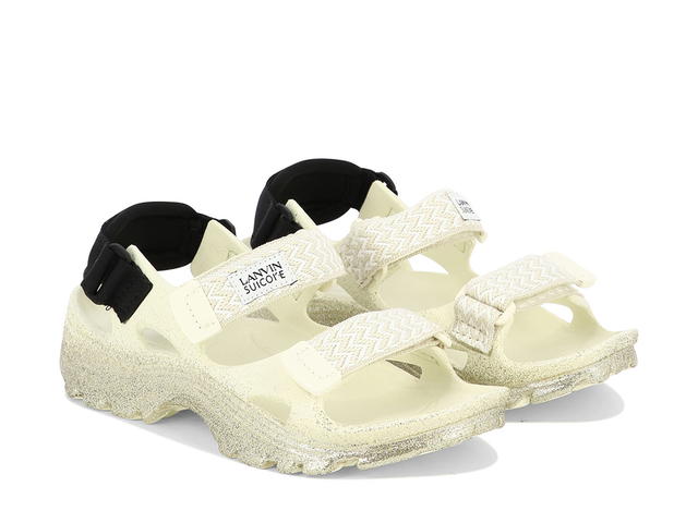 Lanvin Lanvin Lavin X Suicoke Wave Curb Sandalsgold Gomma Gomma (W) - view 2
