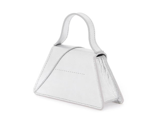 Maison Margiela Mm6 Maison Margiela Japanese 6 Mini Crossbody Bagsilver Calfskin - view 2