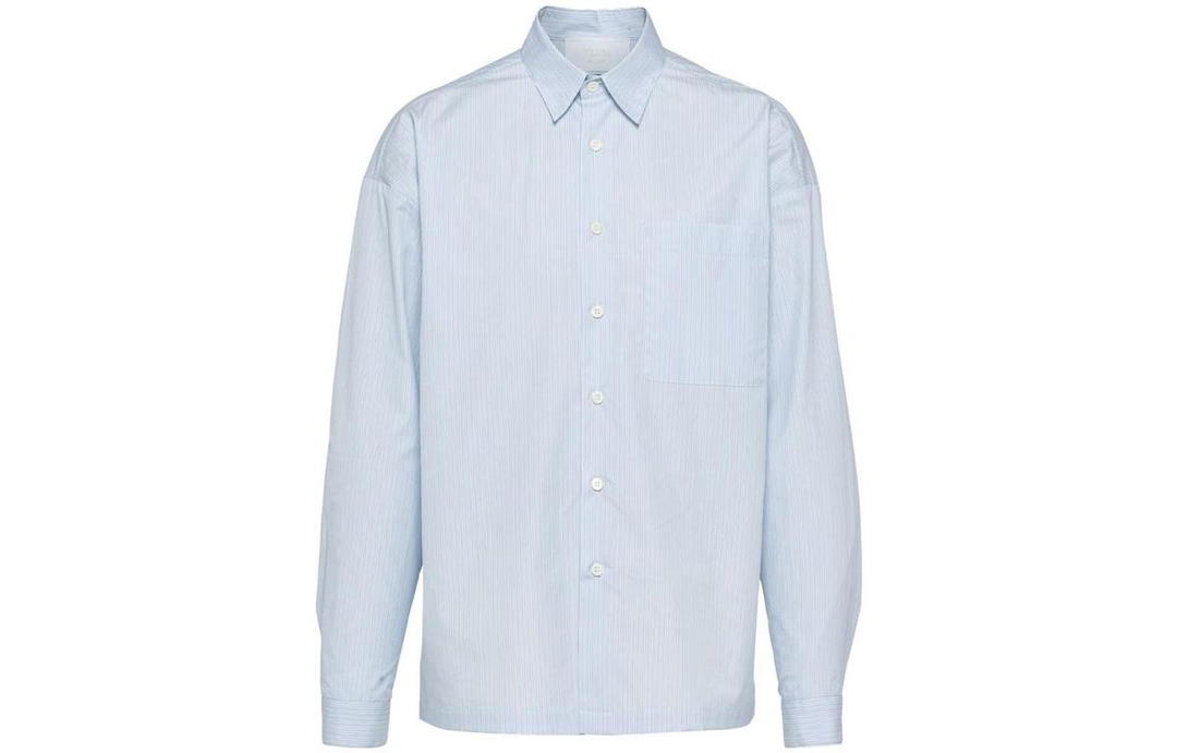 Prada Prada Shirts Men Blue