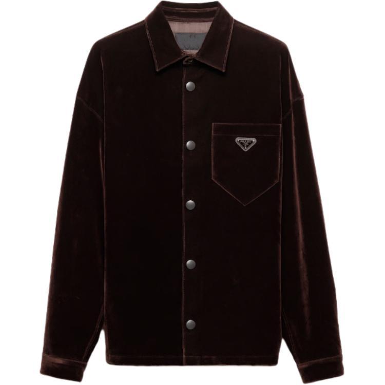Prada Prada Shirts Men Dark Brown