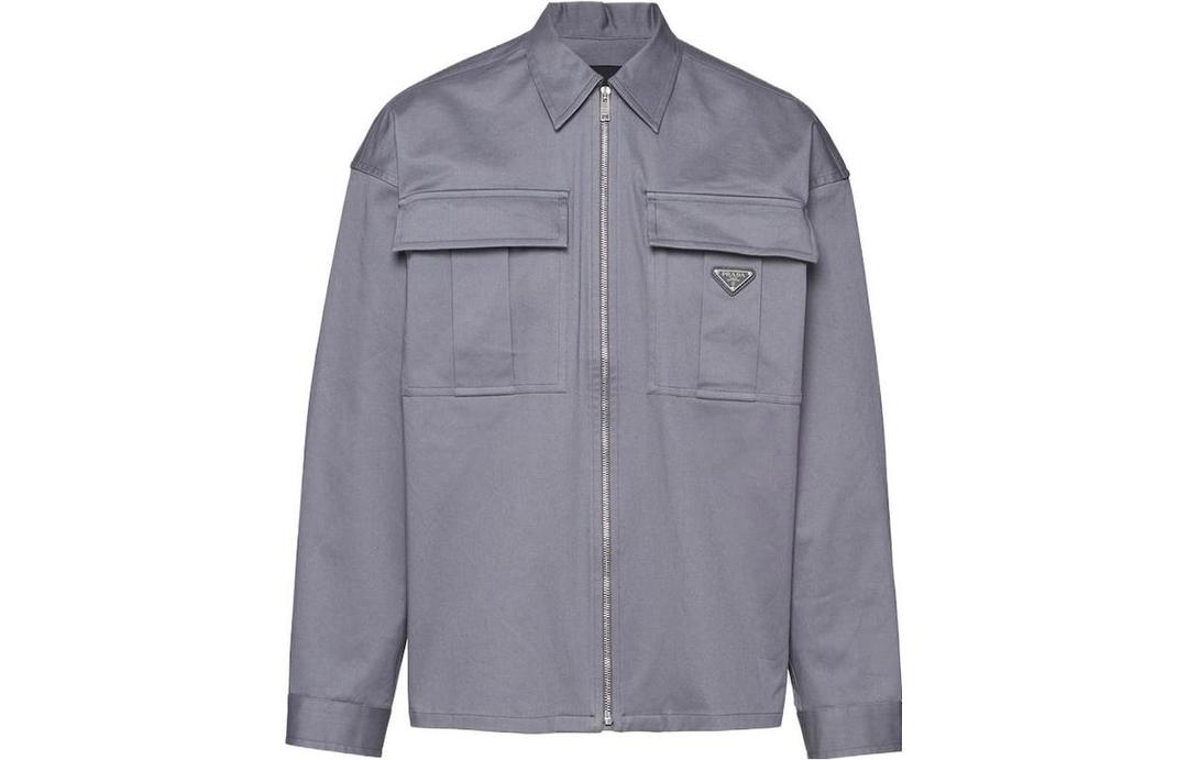 Prada Prada Jackets Men Iron Gray