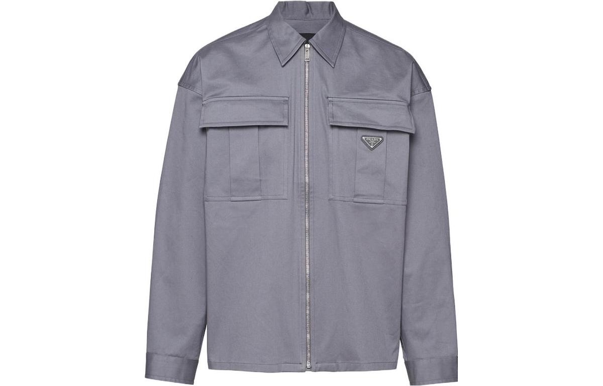 Prada Prada Jackets Men Iron Gray