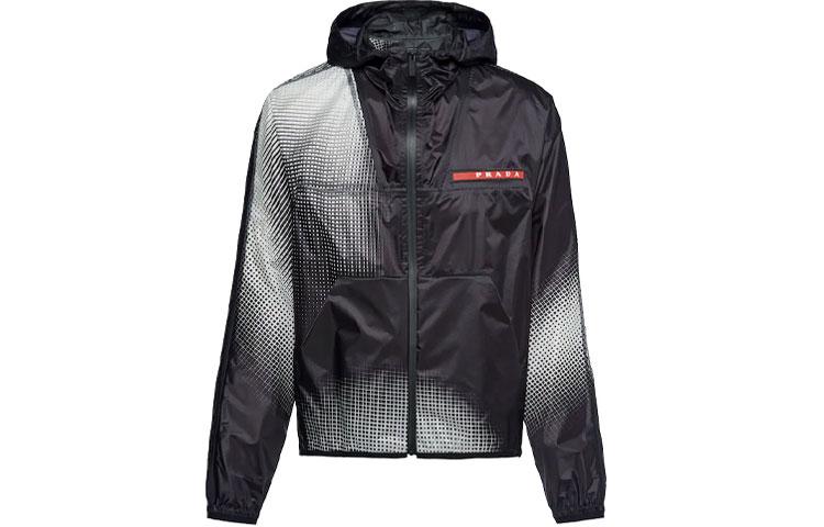 Prada Prada Jackets Men Black Gray Color