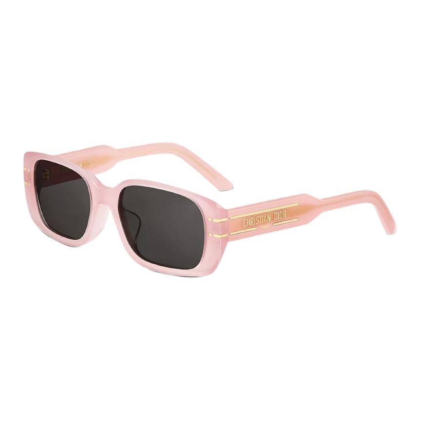 Dior Dior Acetate Metal Irregular Shape Sunglasses Women's Pink