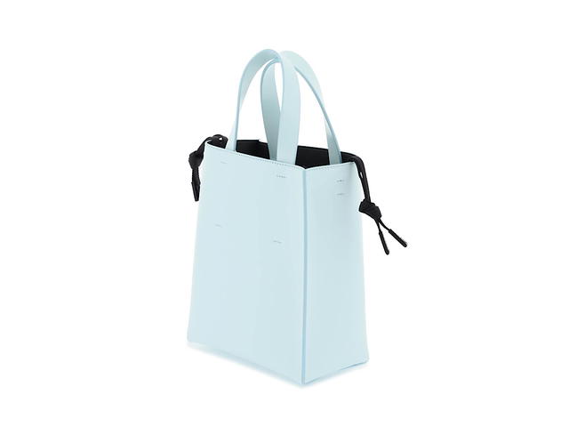Marni Marni Mini Museo Tote Baglight Blue Calf Leather - view 2