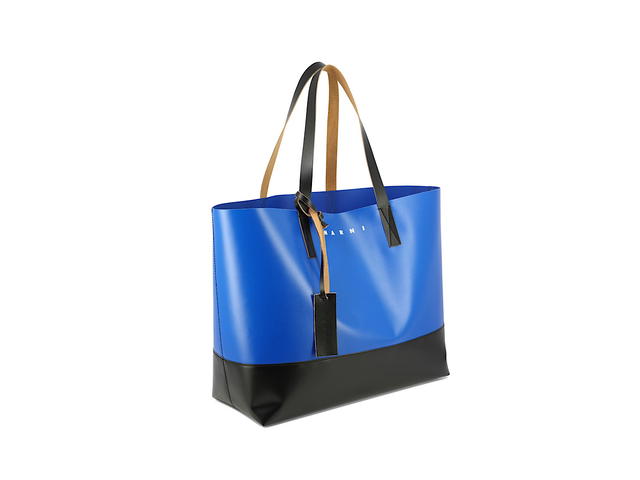 Marni Marni Tribeca Shopping Bagblue Poliestere - view 2