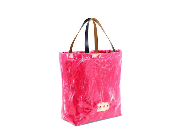 Marni Marni Tribeca Shopping Bagfuchsia Poliuretano - view 2