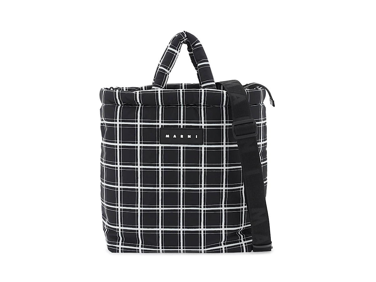 Buy Marni Black Nylon Bag With Check Patternblack Nylon at Sasom – Authentic and Ready to Ship